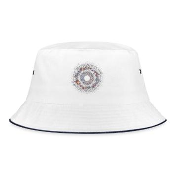 Void Mandala - Bucket Hat - white/navy - Front