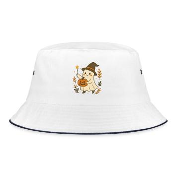 Ein hexenhaftes kleines Gespenst - Bucket Hat - Weiß/Navy - Vorne