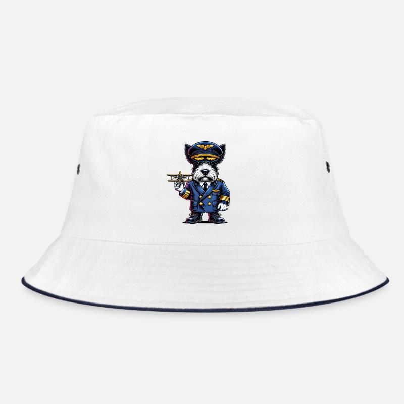 Scottish Terrier Pilot Bucket Hat