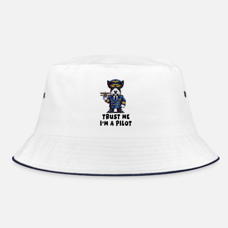 Scottish Terrier vertraue mir ich bin Pilot Bucket Hat