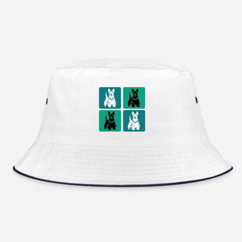Scottish Terrier Vintage Design Bucket Hat