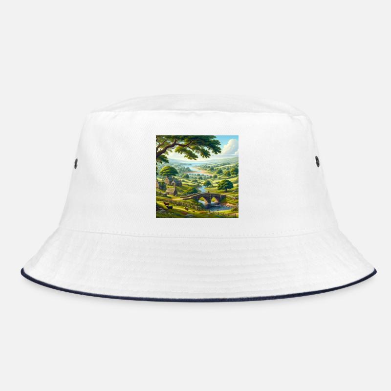 Lebendige Naturansicht Bucket Hat