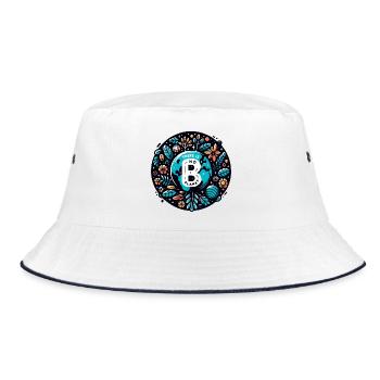 There Is No Planet B – Minimalist Earth - Bucket Hat - white/navy - Front