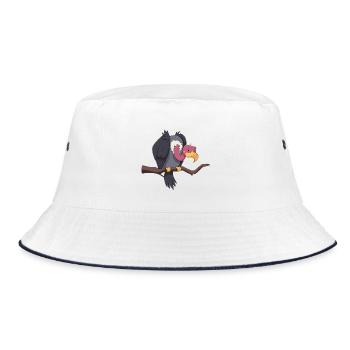 Vulture - Bucket Hat - white/navy - Front