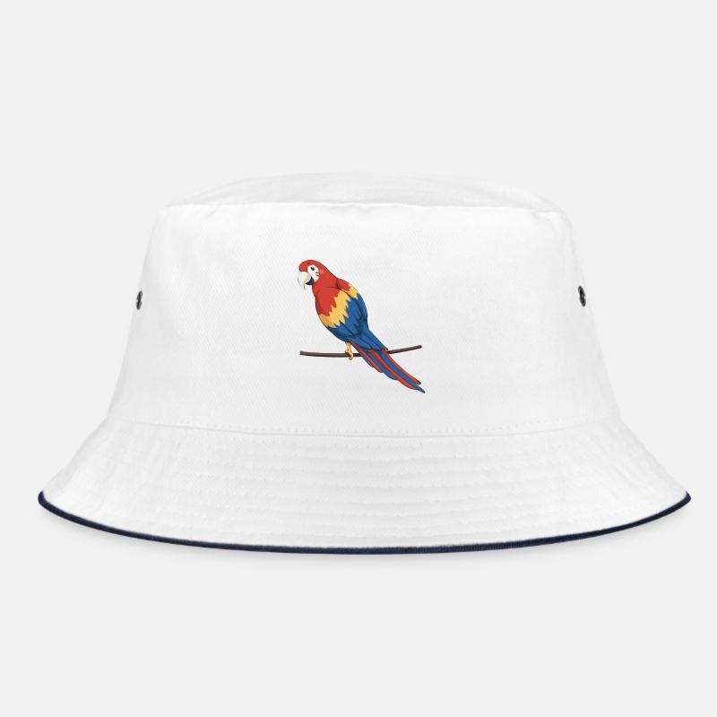 Parrot - Bucket Hat - white/navy