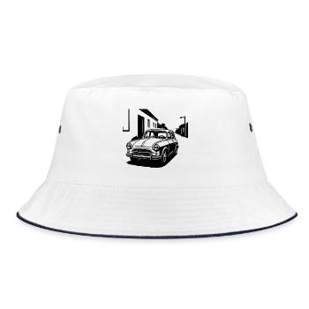 Economic miracle classic - Bucket Hat - white/navy - Front
