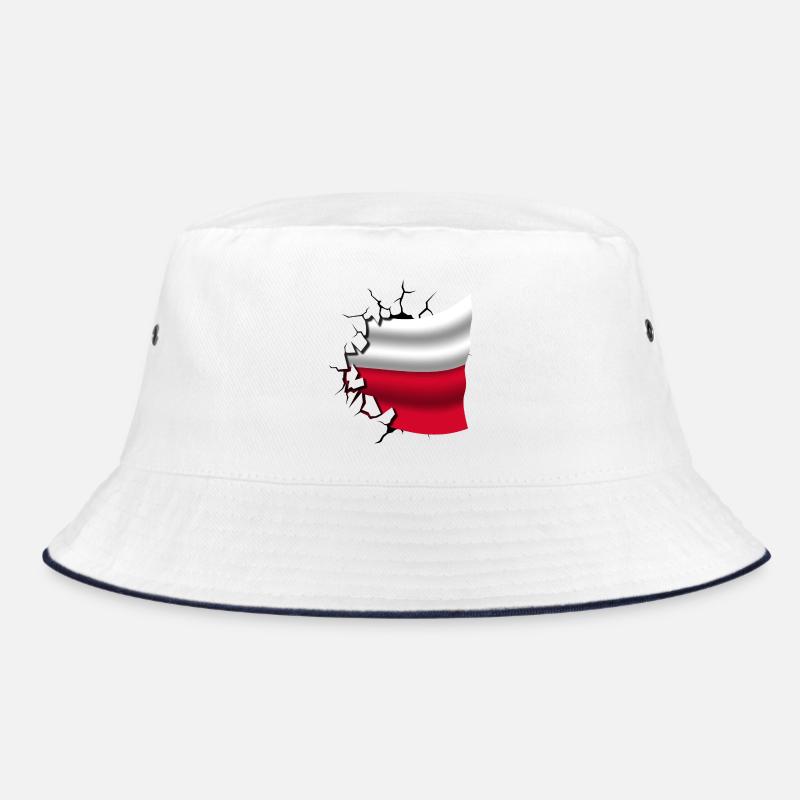 Drapeau de la Pologne - Pologne - Drapeau Broken Design Bob