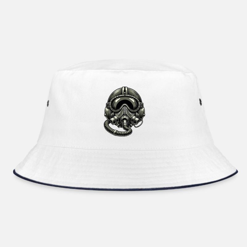 Vintage Pilot Helmet Bucket Hat