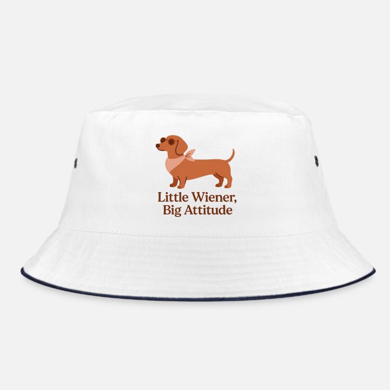 Dackel – Little Wiener Big Attitude Design Bucket Hat