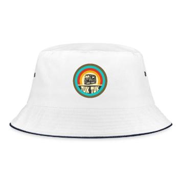 Tuk Tuk Thailand Vintage Design - Bob - blanc/marine - Devant