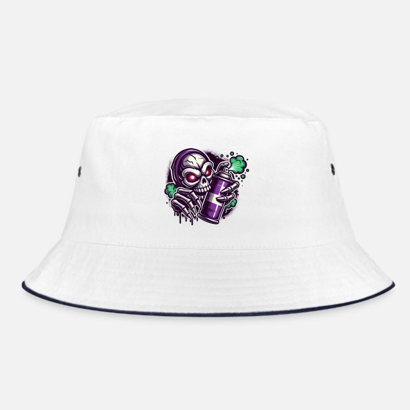 Skull Sprayer Bucket Hat
