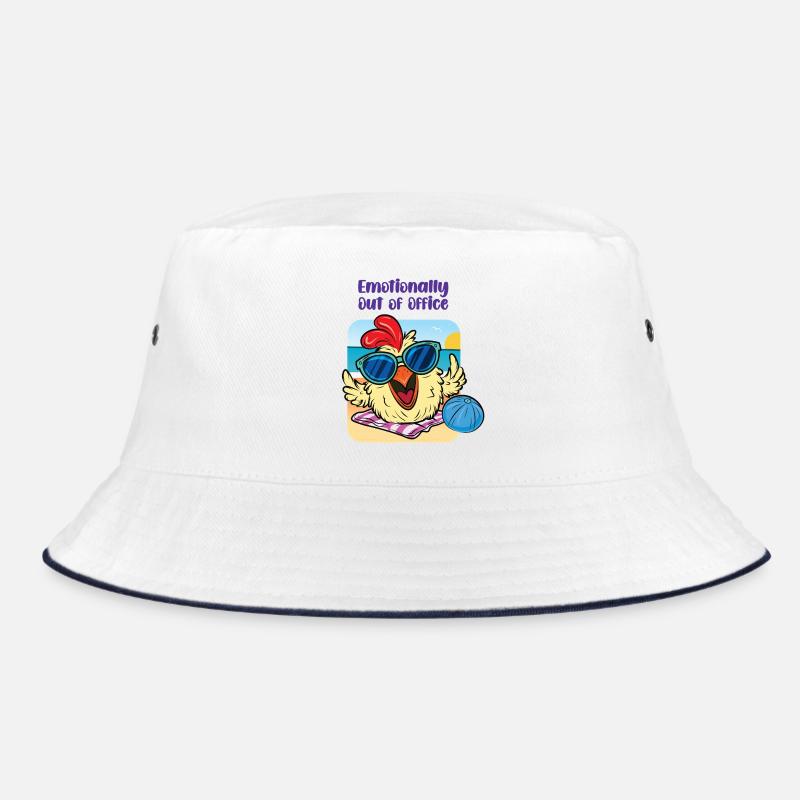 Chicken on the Beach – Mentally Checked Out Bucket Hat