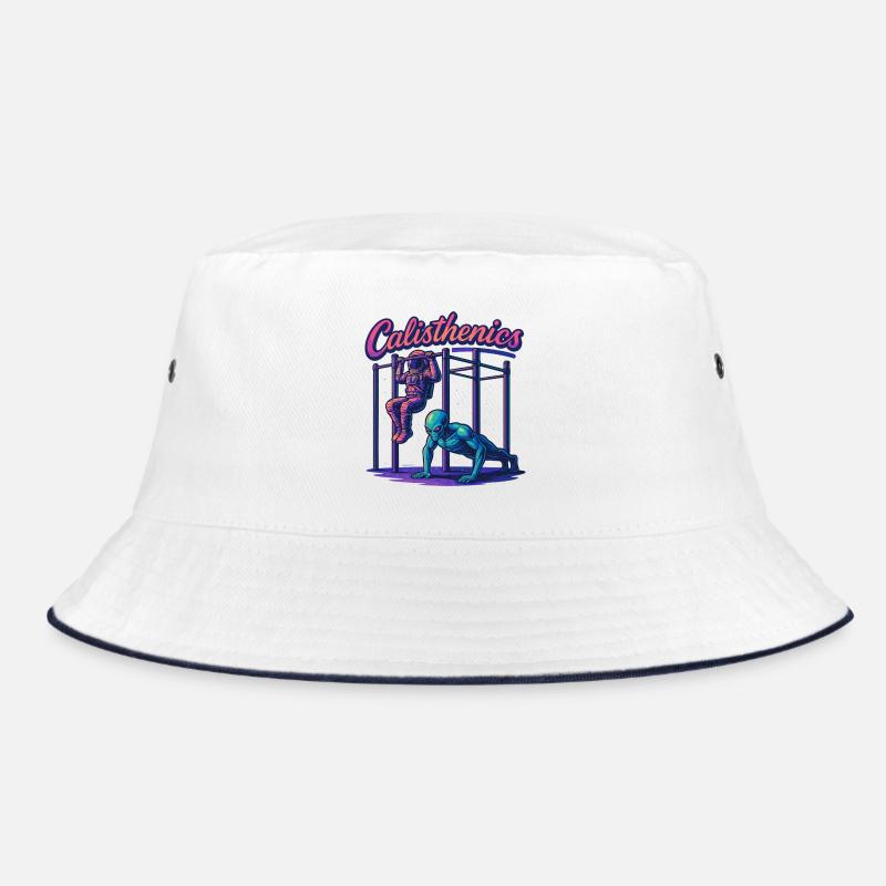Calisthenics Astronaut Alien Klimmzüge Geschenk Bucket Hat