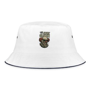 The Angry Clown - Bucket Hat - white/navy - Front