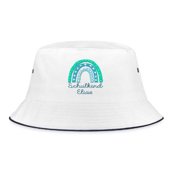 SCHULANFANG SCHULKIND ELIAS - Bucket Hat - Weiß/Navy - Vorne