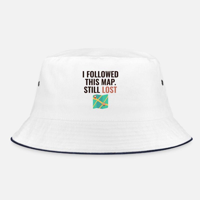 I Followed This Map Still Lost Funny GIS Bucket Hat