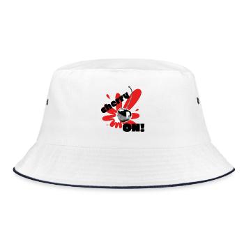 Cherry on! - Bucket Hat - white/navy - Front