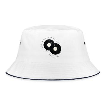 What's A Jet Lag's Favourite Song? - Bucket Hat - white/navy - Front