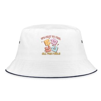 Geistige Gesundheit - Bucket Hat - Weiß/Navy - Vorne