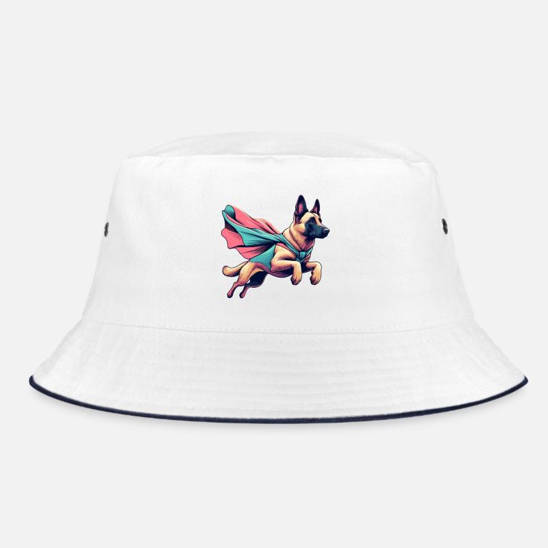Super chien Berger Belge Cape Cadeau - Bob - blanc/marine