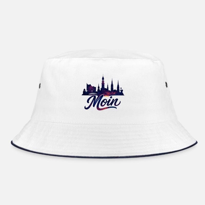 Hamburg Moin City Silhouette Galactic Gift Bucket Hat