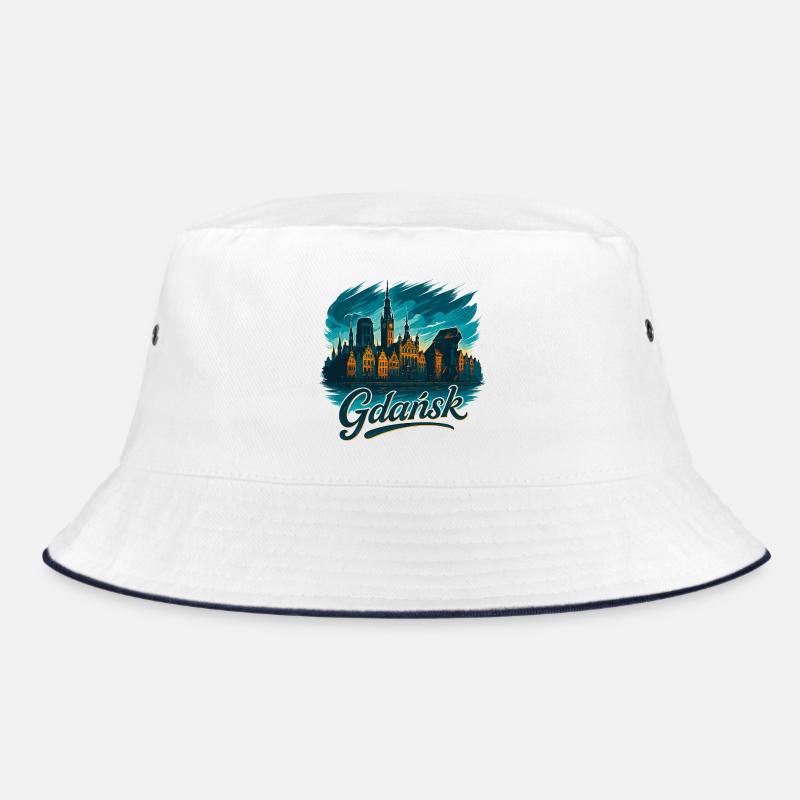 Danzig Gdańsk maritim Silhouette Polen Geschenk Bucket Hat