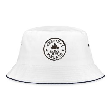 Vintage Helsinki Finlande Voyage TAD Design - Bob - blanc/marine - Devant