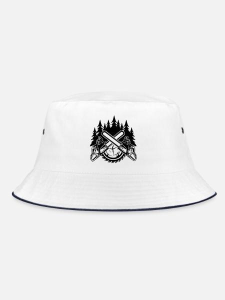 Chainsaws - Bucket Hat - white/navy