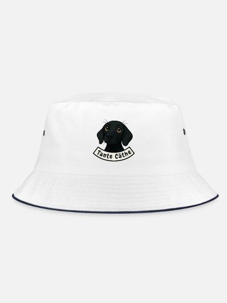 Schweißhund Tante Cäthe - Bucket Hat - Weiß/Navy - Vorne