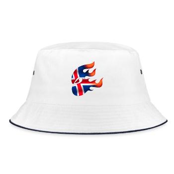 Drapeau de l’Islande - Islande - Ninja - Bob - blanc/marine - Devant