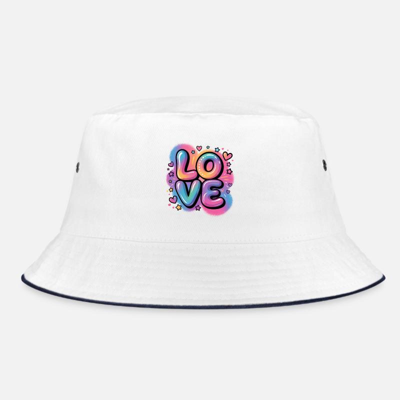 Love Wasserfarben Grafitti – Mädchen Geschenk Bucket Hat