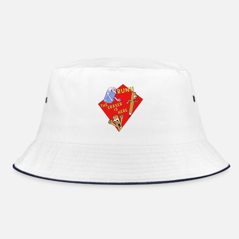 Run The Eraser Is Here Lustige Schule Bucket Hat