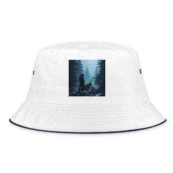 Northern Mist - Bucket Hat - white/navy - Front