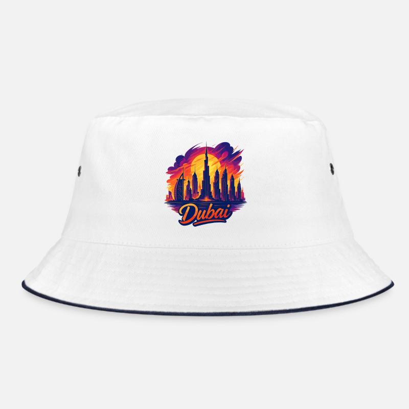 Dubai Golftiger Stadt Arabische Emirate Geschenk Bucket Hat