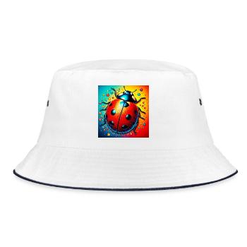 ladybird - Bucket Hat - white/navy - Front