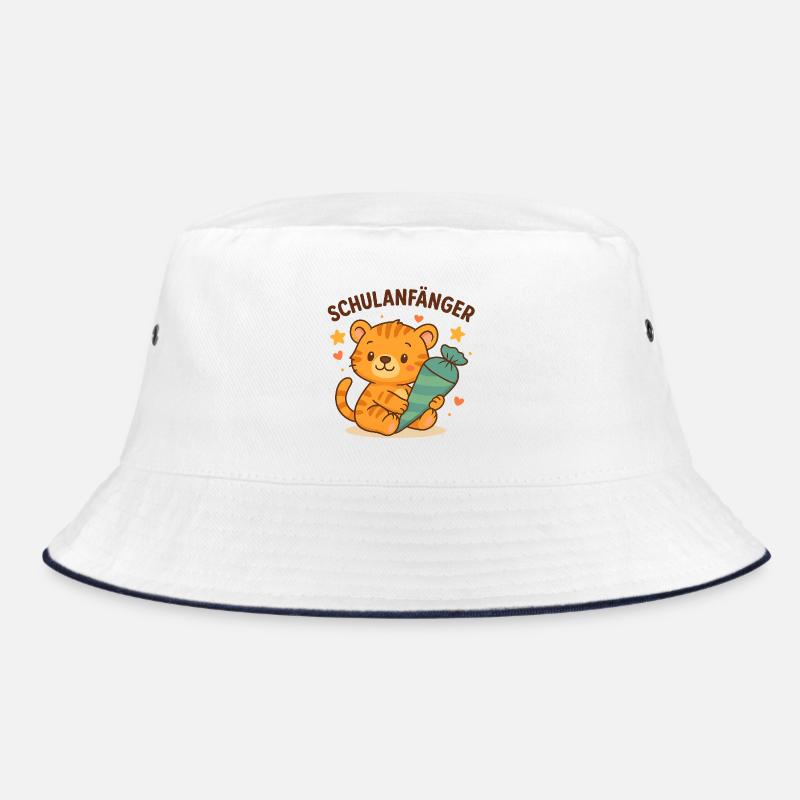 School Beginners Motif Bucket Hat