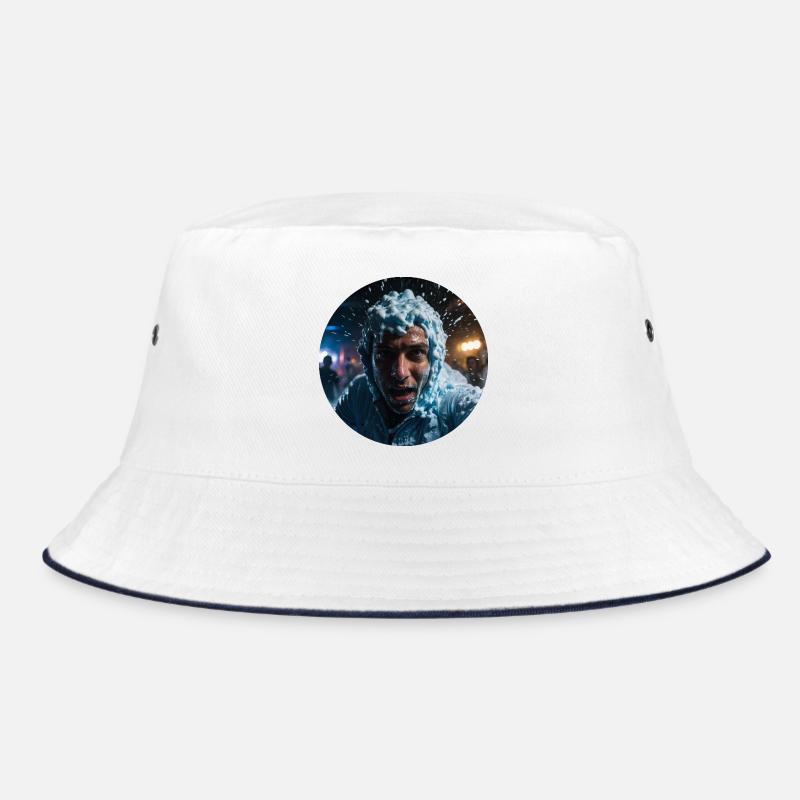 Dynamisches Schaumkopf-Motiv Bucket Hat