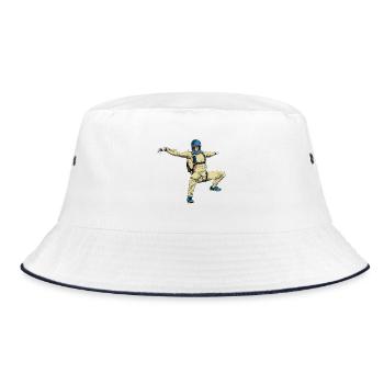 Skydiver - Bucket Hat - Weiß/Navy - Vorne