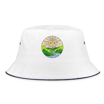 Sunshine - Bucket Hat - white/navy - Front