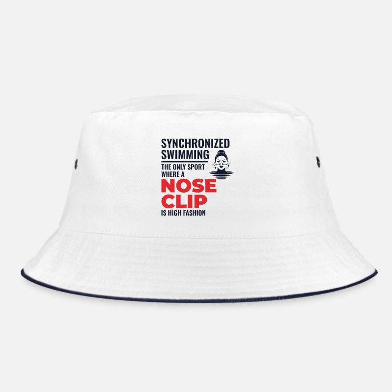 Zitat zum Synchronschwimmen mit Nasenklammer Bucket Hat