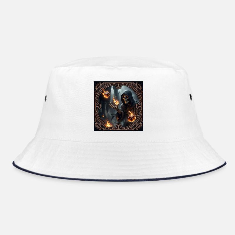 Skeleton Rune Mage in Shadows Bucket Hat