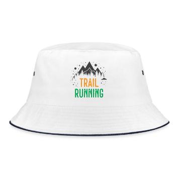 Course sur sentier - Bob - blanc/marine - Devant