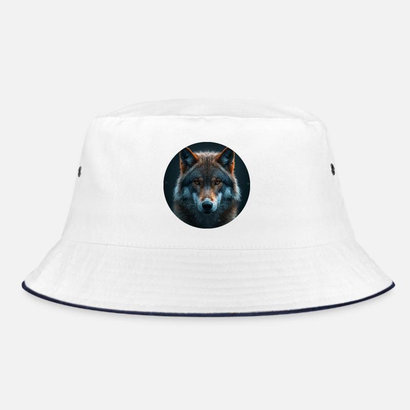 Wildak Wolf Motiv Design Bucket Hat