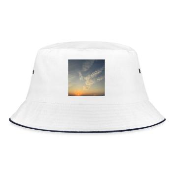 Ciel du soir avec mer de nuages - Bob - blanc/marine - Devant