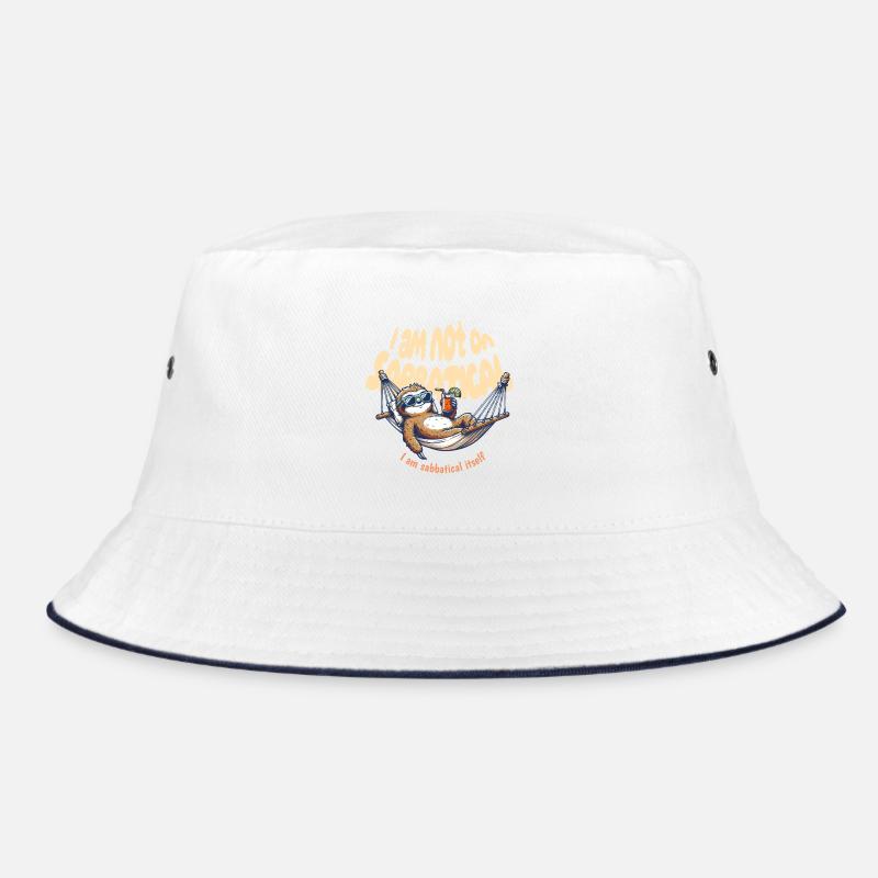 i am sabbatical - Bucket Hat - Weiß/Navy