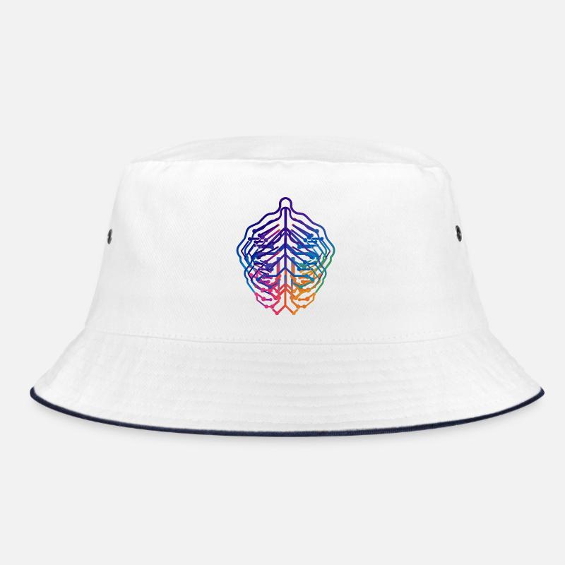Neural Leaf Circuit Design Bucket Hat