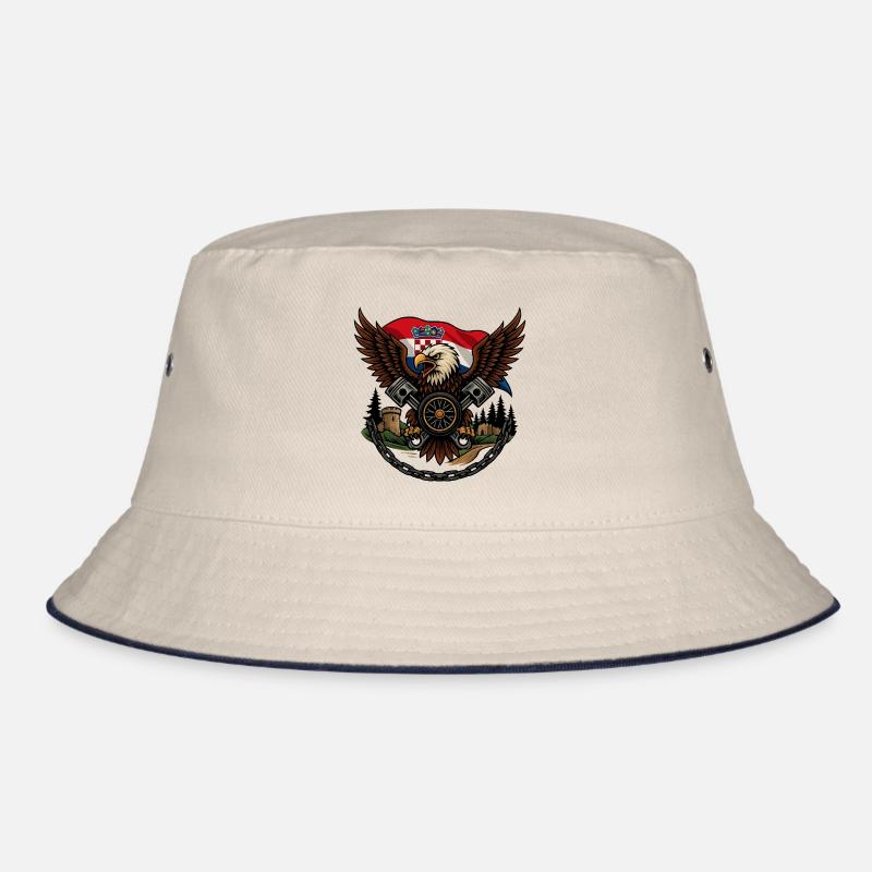 Croatian Imperial Crusader Eagle Bucket Hat