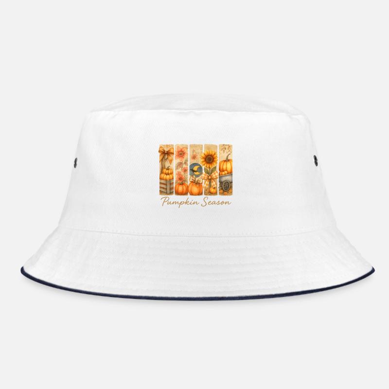 Feierlichkeiten zur Kürbisernte im Herbst Bucket Hat