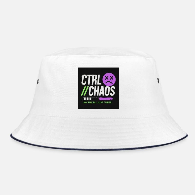 Ctrl Chaos vert et mauve -Design urbain basket  - Bob - blanc/marine