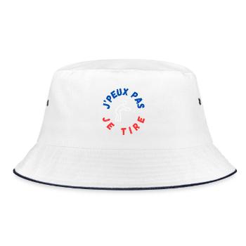Logo of the competition of jousting - Bucket Hat - white/navy - Front